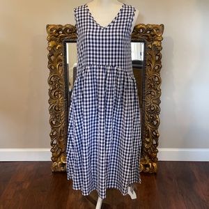 Queenshop Navy/White Striped Dressed Ladies